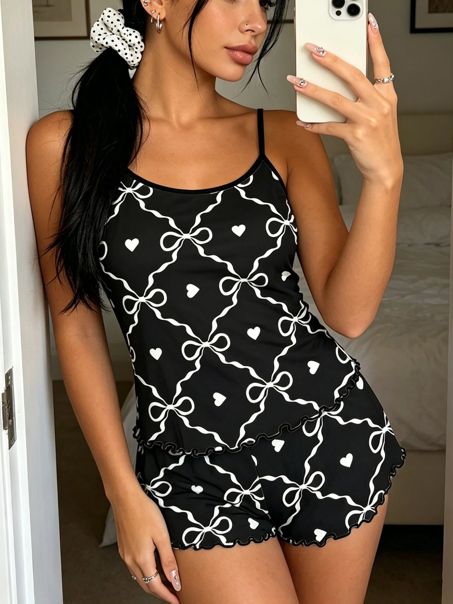 Women Spaghetti Strap Pajama