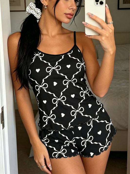 Women Spaghetti Strap Pajama